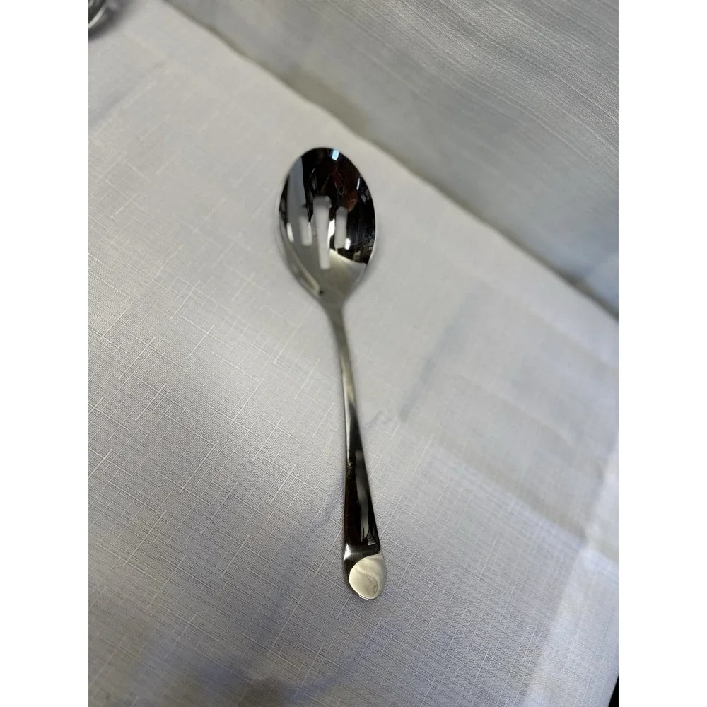 Gourmet Settings GS 18/10 Stainless Pierced Serving Spoon Slotted Flatware